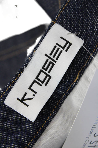 K.ngsley Womens Fill Him Skirt - Indigo Size 28