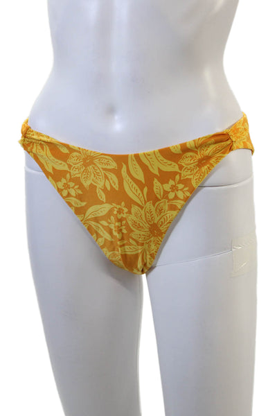 LSPACE Womens Monica Classic Bikini Bottoms - Golden Hour Blooms Size L