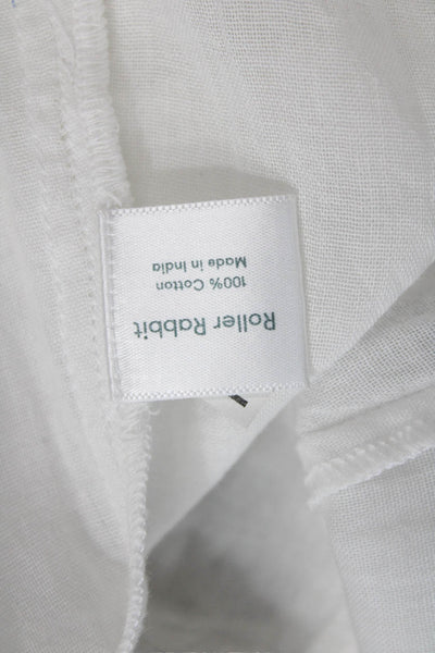 Roller Rabbit Womens Lucknow Serafina Tunic - White Size XS