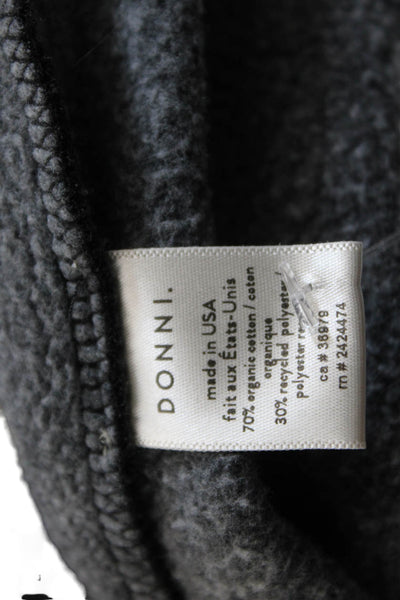 J Crew Womens Round Neck Buttoned Detail Long Sleeve Blouse Solid Black Size L
