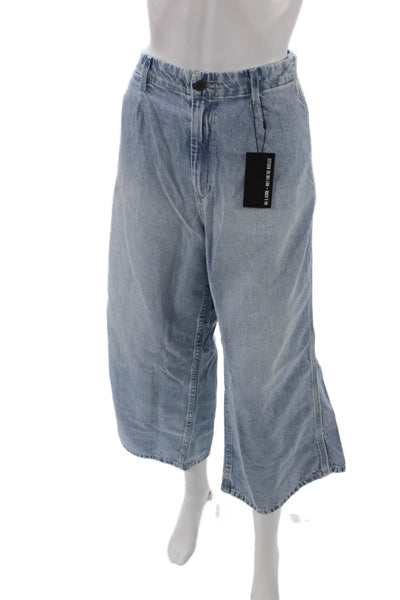 Oak & Acorn Womens Naomi Culotte Trousers - Bluebell Size 32