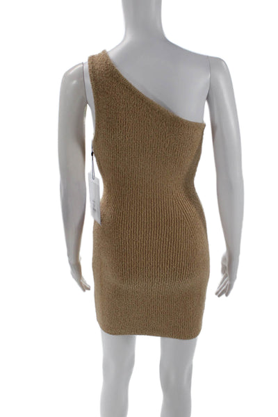 WARDROBE.NYC Womens HB Mini Dress - Beige Size M