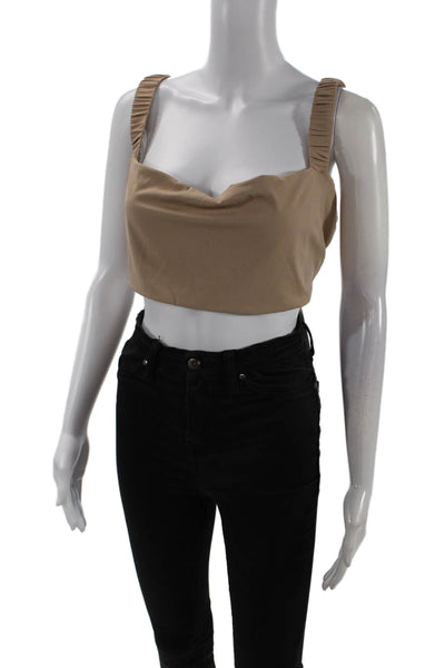 Nomads Womens Current Bikini Top II - Taupe Size 4XL
