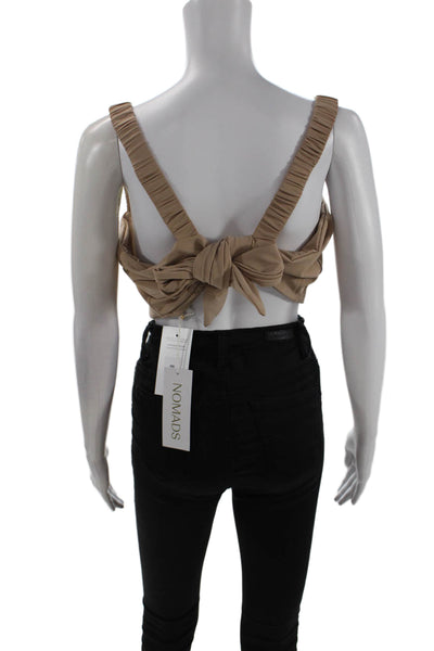 Nomads Womens Current Bikini Top II - Taupe Size 4XL
