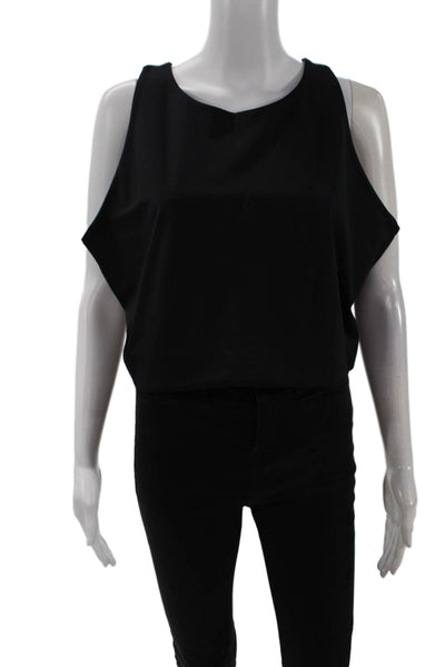 Girlfriend Collective Womens Dylan Crop Top - Black Size 6XL