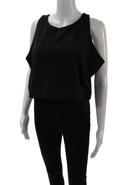 Girlfriend Collective Womens Dylan Crop Top - Black Size 6XL