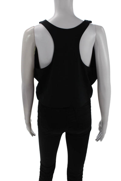 Girlfriend Collective Womens Dylan Crop Top - Black Size 6XL