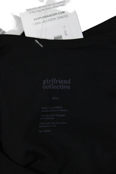 Girlfriend Collective Womens Dylan Crop Top - Black Size 6XL