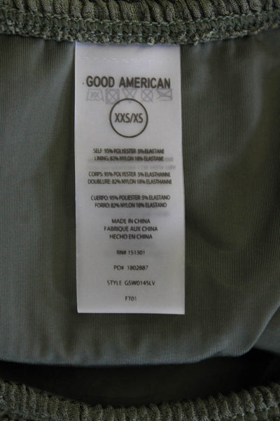 Good American Womens Always Fits Cheeky Bottoms - Fatigue001 Size XXS/XS