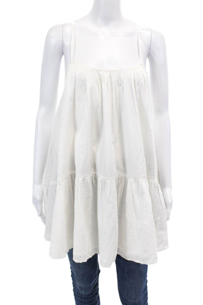 Lovers + Friends Womens Spaghetti Strap Tank Top White Size Extra Extra Small