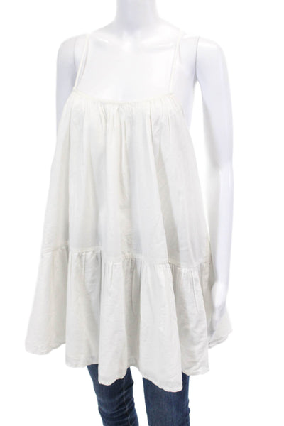 Lovers + Friends Womens Spaghetti Strap Tank Top White Size Extra Extra Small