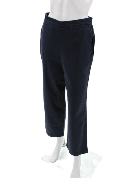 Bella Dahl Womens Pull On High Rise Straight Leg Pants Navy Blue Size Extra Smal