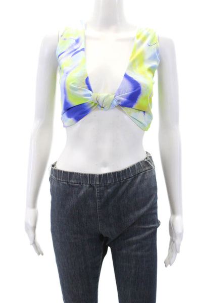 Nomads Womens Playa Bikini Top - Geode Print/Sky Size 5XL