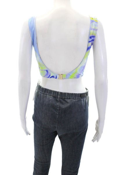 Nomads Womens Playa Bikini Top - Geode Print/Sky Size 5XL