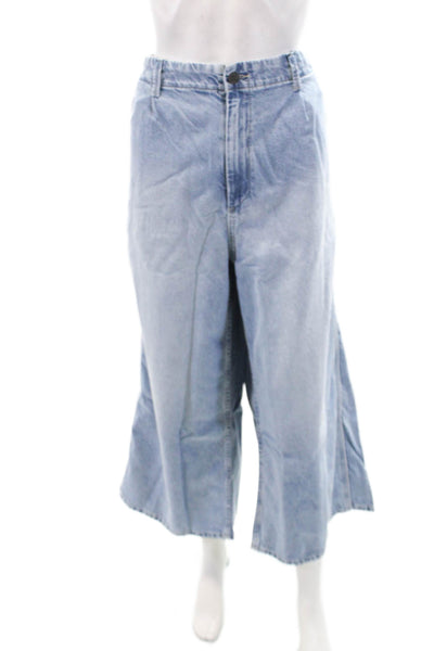 Oak & Acorn Womens Naomi Culotte Trousers - Bluebell Size 36