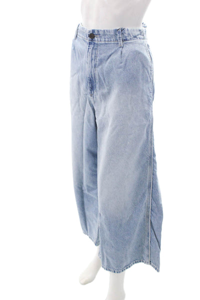 Oak & Acorn Womens Naomi Culotte Trousers - Bluebell Size 36