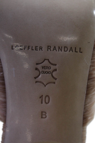 Loeffler Randall Womens Camellia Pleated Bow Heel with Ankle Strap - Beauty Size