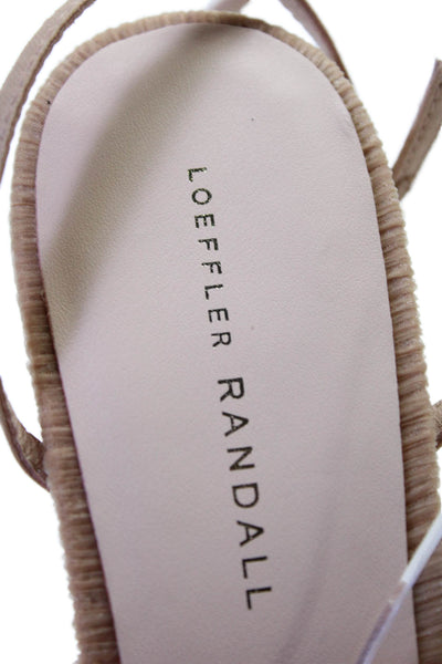 Loeffler Randall Womens Camellia Pleated Bow Heel with Ankle Strap - Beauty Size