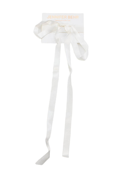 Jennifer Behr Womens Gretta Necktie - Ivory Size One Size