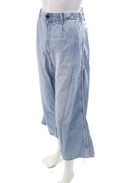 Oak & Acorn Womens Naomi Culotte Trousers - Bluebell Size 31