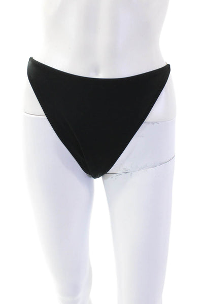 Solid & Striped Womens The Morgan Bikini Bottoms - Blackout Rhinestone Size XL