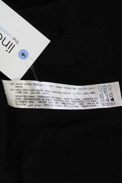 Zara Womens Long Sleeves Knee Length Sweater A Line Dress Black Size Medium