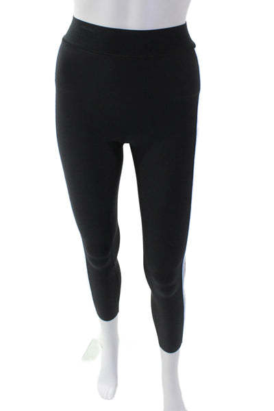 Ultracor Womens High Waisted Side Striped Stretch Leggings Black Size XS