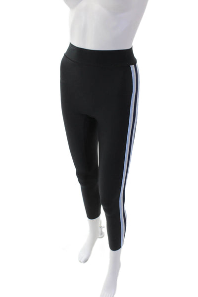 Ultracor Womens High Waisted Side Striped Stretch Leggings Black Size XS