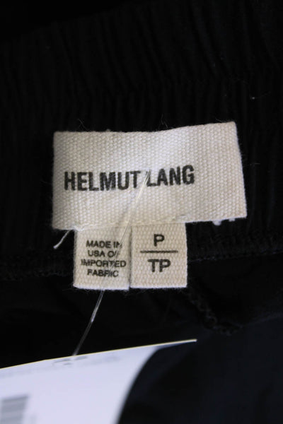 Helmut Lang Womens Drawstring Waist Pocketed Capri Sweatpants Black Size P