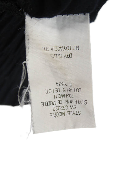 Helmut Lang Womens Drawstring Waist Pocketed Capri Sweatpants Black Size P