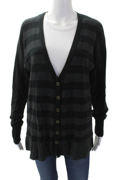 ALC Womens Cotton Crew Neck Short Ruched Sleeve Detail T-Shirt Black Size XS