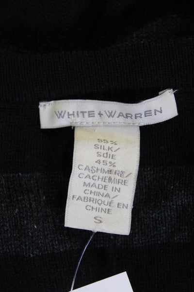 ALC Womens Cotton Crew Neck Short Ruched Sleeve Detail T-Shirt Black Size XS