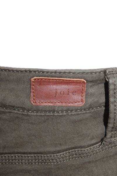 Joie Jeans Womens Mid Rise Skinny Leg Cargo Jeans Rustic Gray Size 30