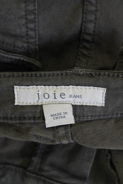 Joie Jeans Womens Mid Rise Skinny Leg Cargo Jeans Rustic Gray Size 30