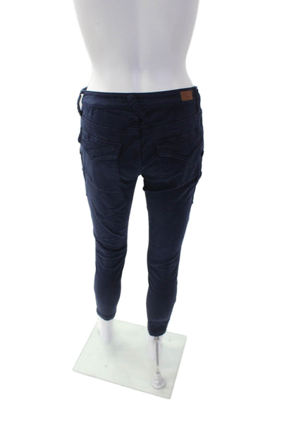 Joie Jeans Womens Park Skinny Leg Cargo Jeans Navy Blue Cotton Size 27