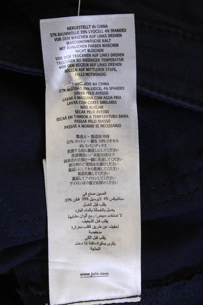 Joie Jeans Womens Park Skinny Leg Cargo Jeans Navy Blue Cotton Size 27