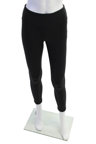 Lululemon Womens High Waisted Slip-On Elastic Athletic Leggings Black Size 2