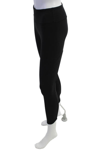 Lululemon Womens High Waisted Slip-On Elastic Athletic Leggings Black Size 2