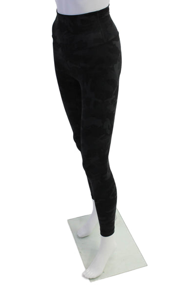 Lululemon Womens Camouflage Print Athletic High Waist Leggings Black Size 2