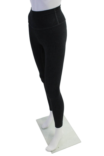 Lululemon Womens Animal Print High Waisted Athletic Leggings Black Size 4