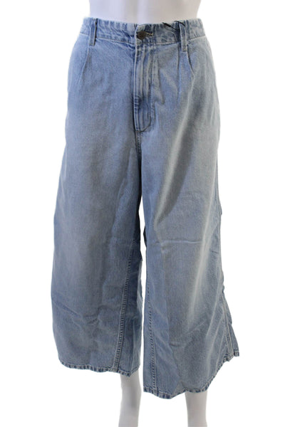 Oak & Acorn Womens Naomi Culotte Trousers - Bluebell Size 33