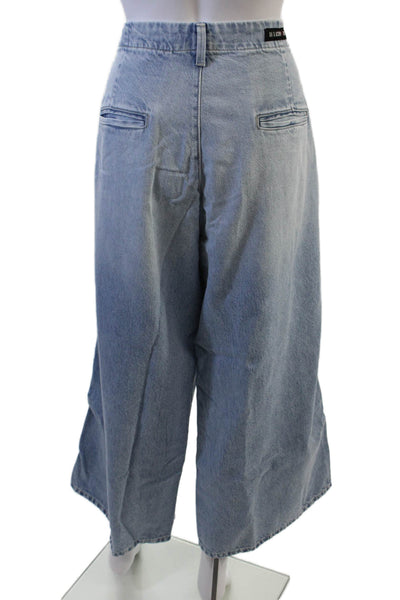 Oak & Acorn Womens Naomi Culotte Trousers - Bluebell Size 33