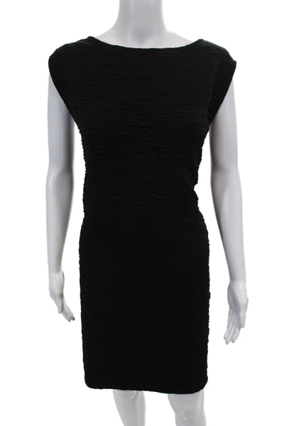 Good American Womens Wide Scrunchie Scoop Back Mini Dress - Black001 Size 5XL