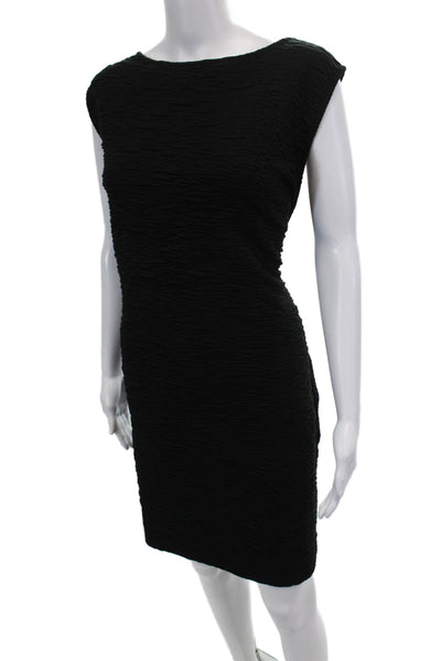 Good American Womens Wide Scrunchie Scoop Back Mini Dress - Black001 Size 5XL