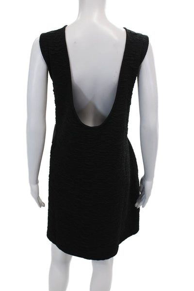 Good American Womens Wide Scrunchie Scoop Back Mini Dress - Black001 Size 5XL