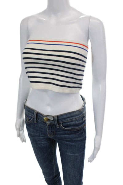 KULE Womens The Jo Top - Cream/Navy Size L