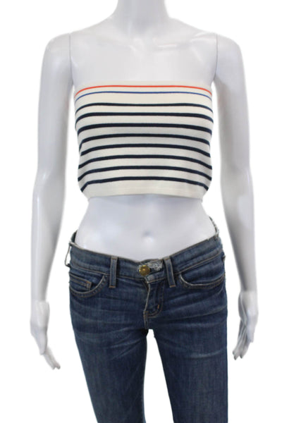 KULE Womens The Jo Top - Cream/Navy Size XL