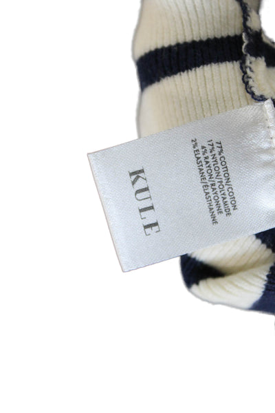 KULE Womens The Jo Top - Cream/Navy Size XL