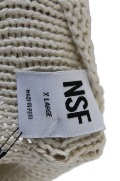 NSF Womens Luna Tank - Cream Size XL