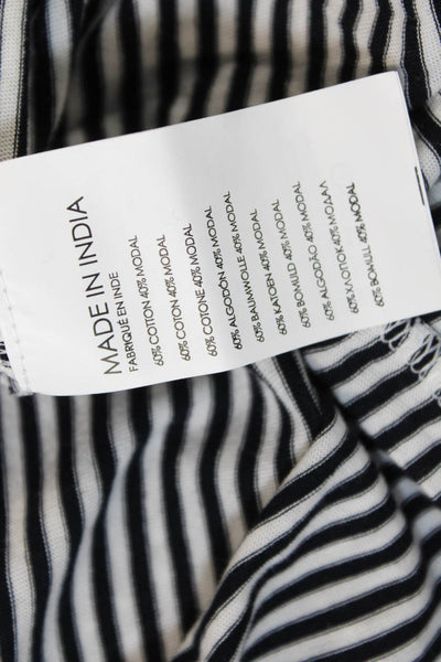 Club Monaco Womens Leary Tee - Navy/White Stripe Size L